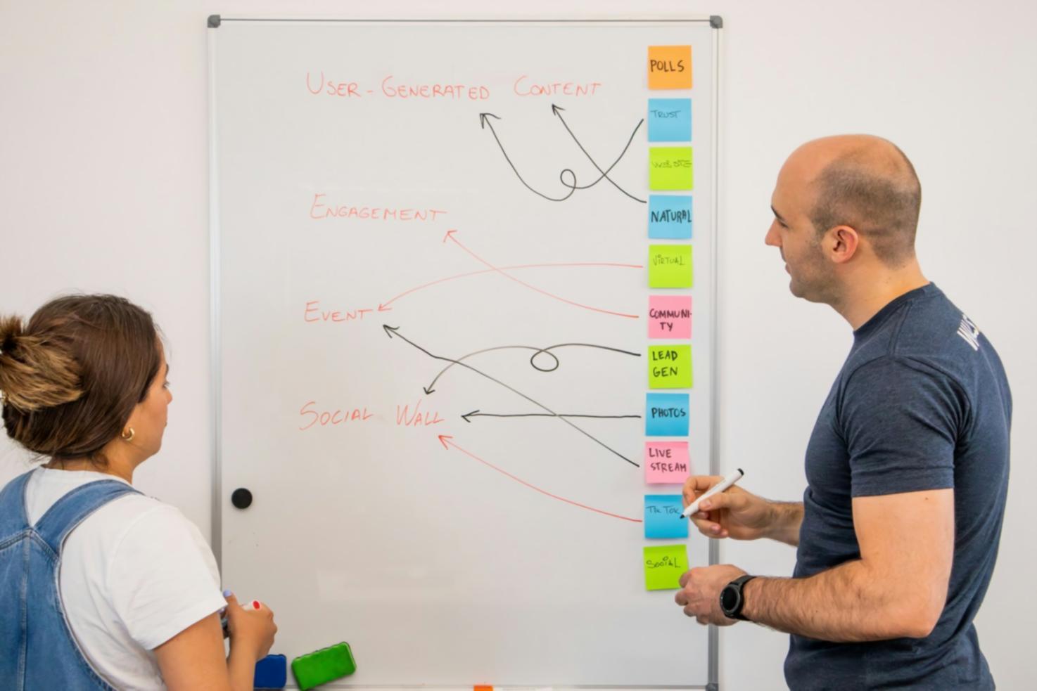 SEO Content Strategie Arbeitsplatz mit Laptop und Notizen